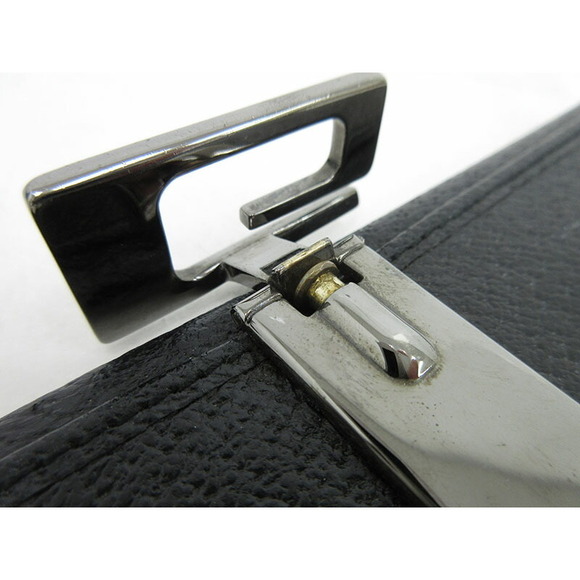 Gucci Double Hook Long Wallet Black Leather - Picture 7 of 12